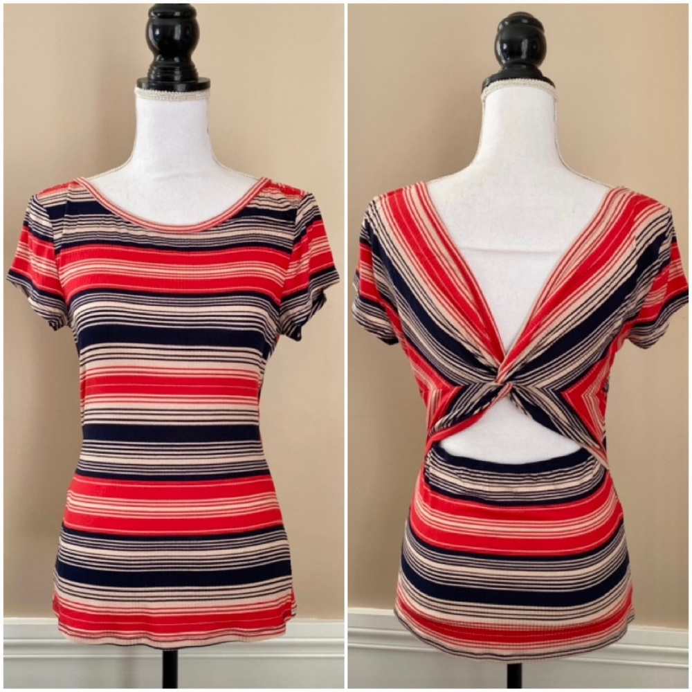 VENUS Twisted Back Detail Top